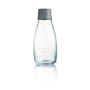 Sticlă cu garanție pe viață retap, 300 ml, gri