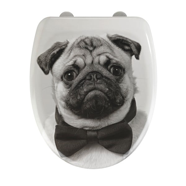 WC sedátko se snadným zavíráním Wenko Pugy, 45 x 38 cm