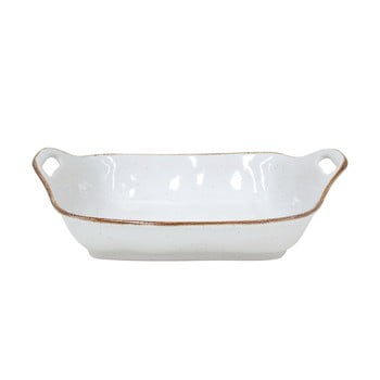 Bol pentru copt din gresie ceramică Casafina Sardegna, 40 x 27 cm, alb