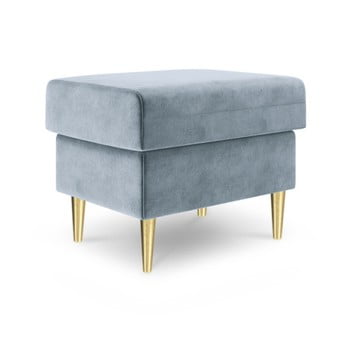 Puf mazzini sofas muguet, 60 x 45 cm, albastru deschis