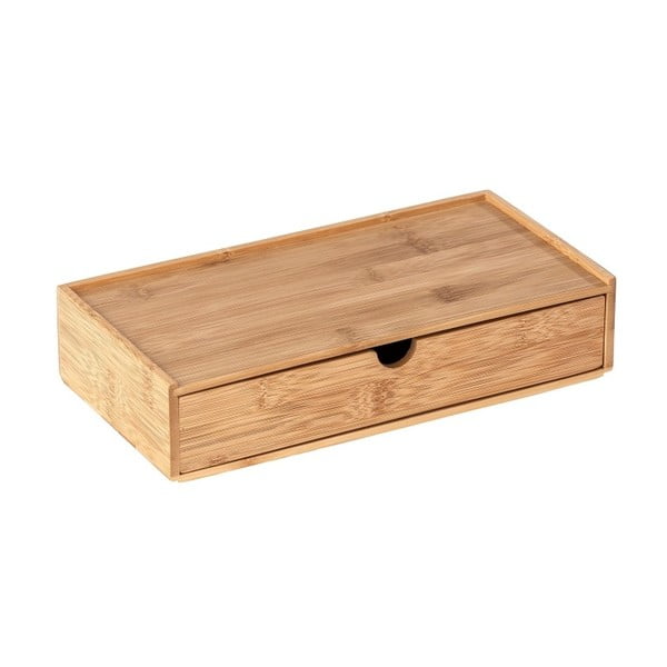 Bambusový úložný box s přihrádkou Wenko Terra