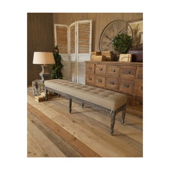 Bancă orchidea milano, lungime 160 cm, bej-gri