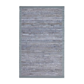 Covor baie din bambus wenko thea, 80 x 50 cm, gri