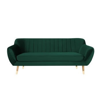Canapea cu 3 locuri mazzini sofas benito, verde închis