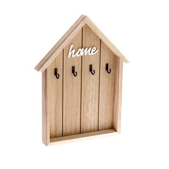 Cuier din lemn pentru chei în formă de casă Dakls