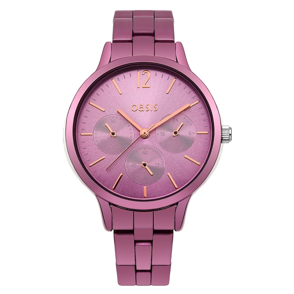 Růžové dámské hodinky Oasis