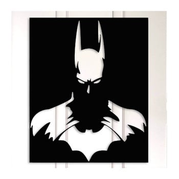 Decorațiune metalică de perete batman, negru