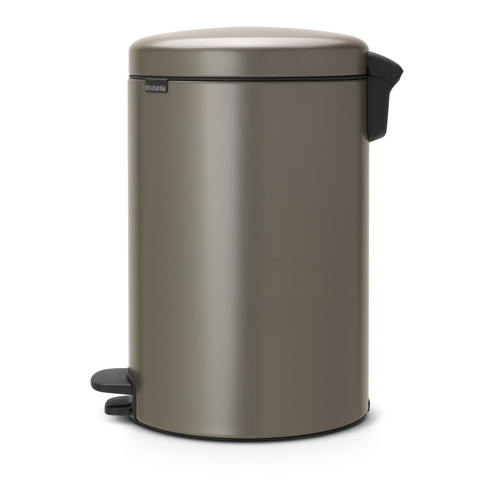 Šedý nášlapný ocelový odpadkový koš 20 l NewIcon – Brabantia