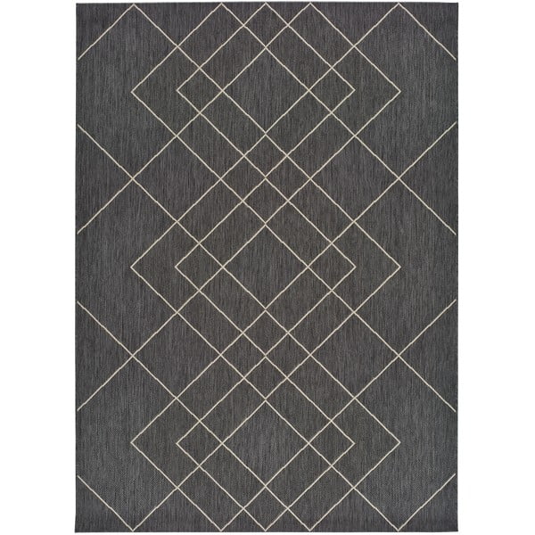 Šedý venkovní koberec Universal Hibis, 160 x 230 cm