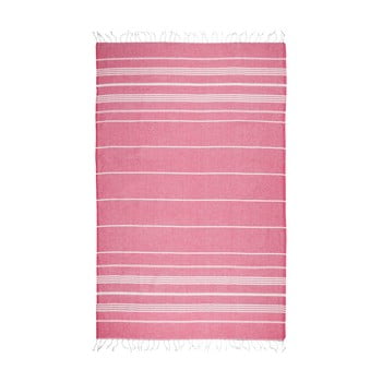 Prosop baie hammam kate louise classic, 180 x 100 cm, roz închis