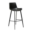 Černá barová židle z eko kůže DAN–FORM Denmark Hype, výška 101 cm