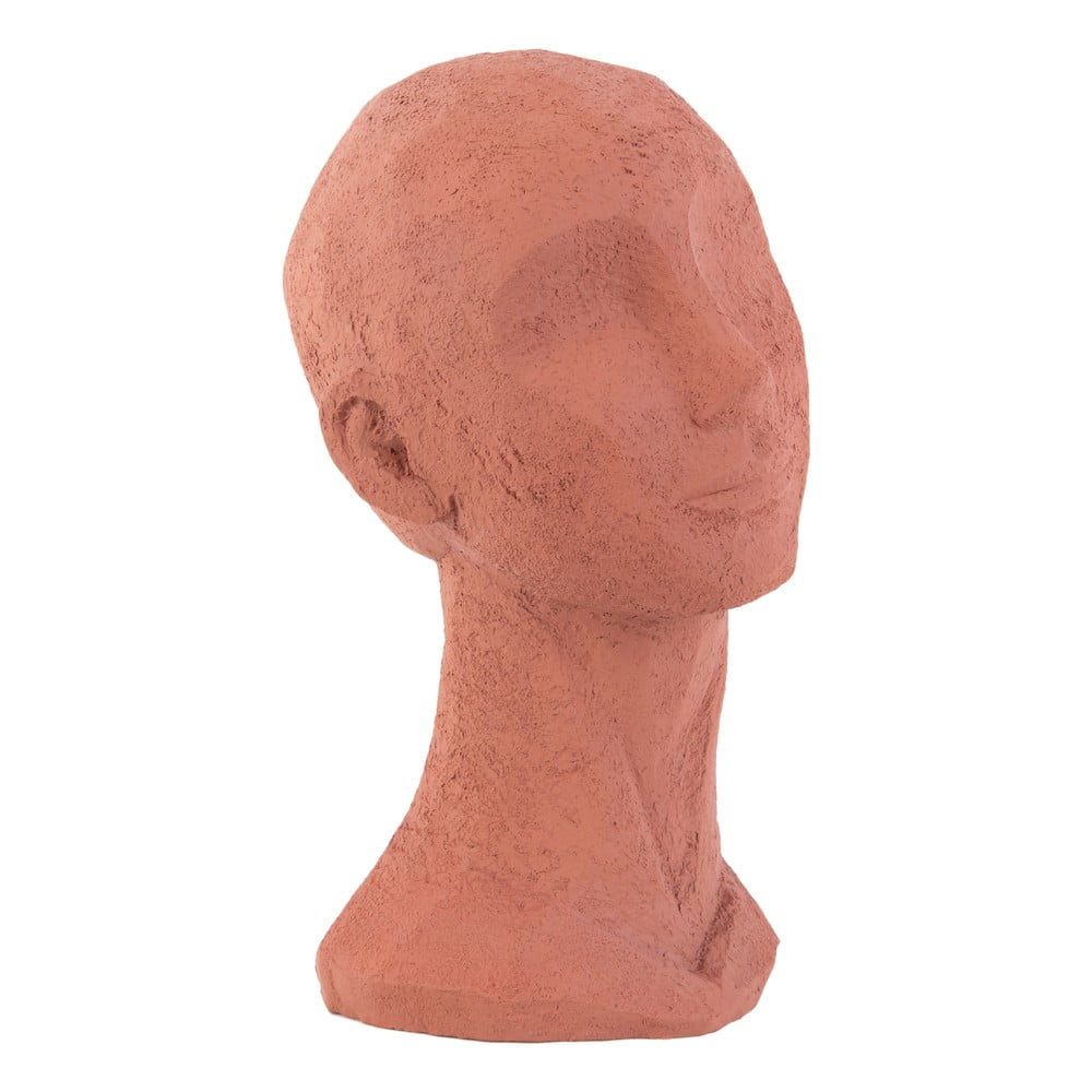 Terakotově oranžová dekorativní soška PT LIVING Face Art, výška 28,4 cm