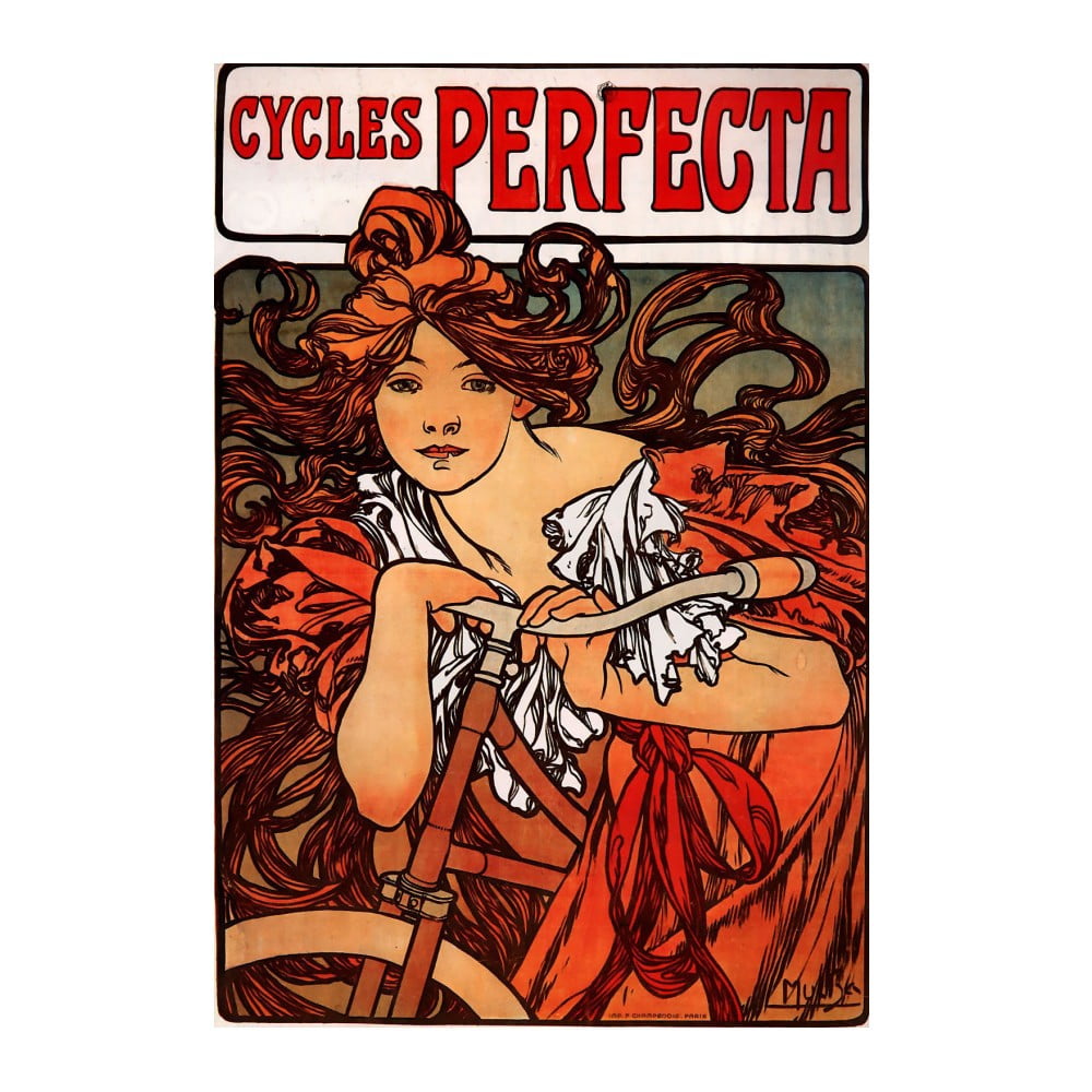 Obraz Cycles Perfecta od Alfonse Muchy, 26x40 cm