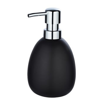 Dozator din ceramică pentru săpun wenko polaris, negru mat