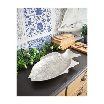 Platou orchidea milano fish, lungime 40 cm, alb