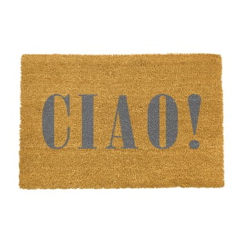 Covoraș intrare din fibre de cocos artsy doormats ciao grey, 40 x 60 cm