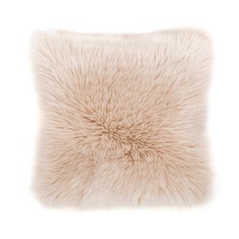 Pernă tiseco home studio sheepskin, 45 x 45 cm, bej