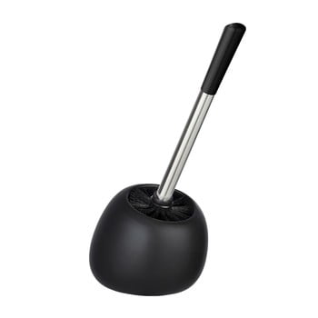 Perie de toaletă cu suport din ceramică wenko polaris, negru