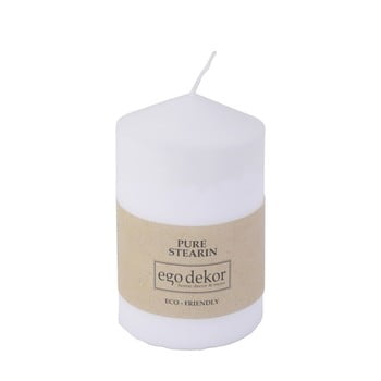Lumânare baltic candles eco top, înălțime 10 cm, alb