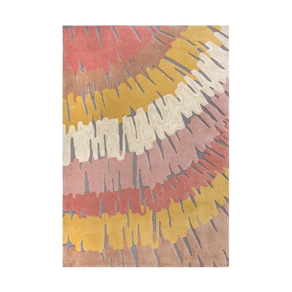 Růžovo-žlutý koberec Flair Rugs Woodgrain, 120 x 170 cm