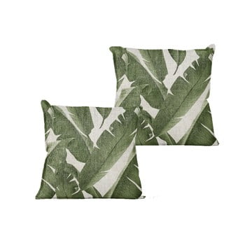 Față de pernă linen palms, 45 x 45 cm