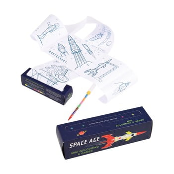 Set de călătorie pentru colorat și făcut puzzle-uri rex london space