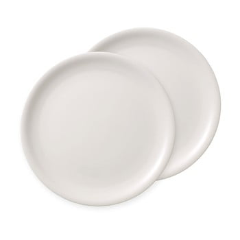 Set 2 farfurii din porțelan pentru pizza villeroy & boch vapiano, alb