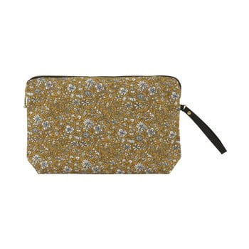 Portfard din bumbac a simple mess bodo golden yellow, 22 x 14 cm