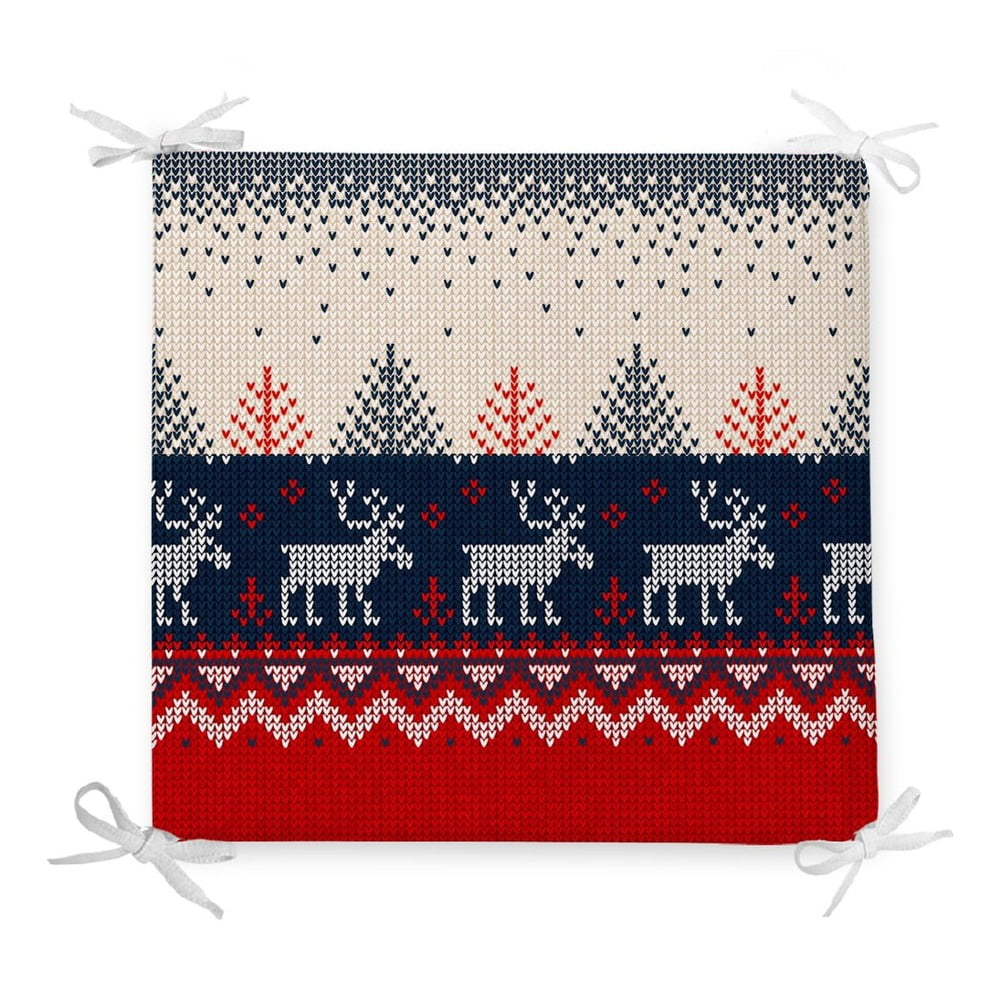 Vánoční podsedák s příměsí bavlny Minimalist Cushion Covers Nordic, 42 x 42 cm