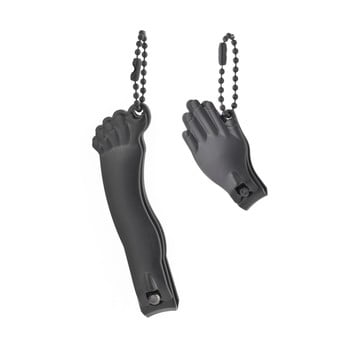 Set 2 unghiere kikkerland carbon foot and hand, negru