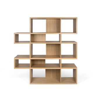Bibliotecă în decor de stejar temahome london, 34 x 160 cm
