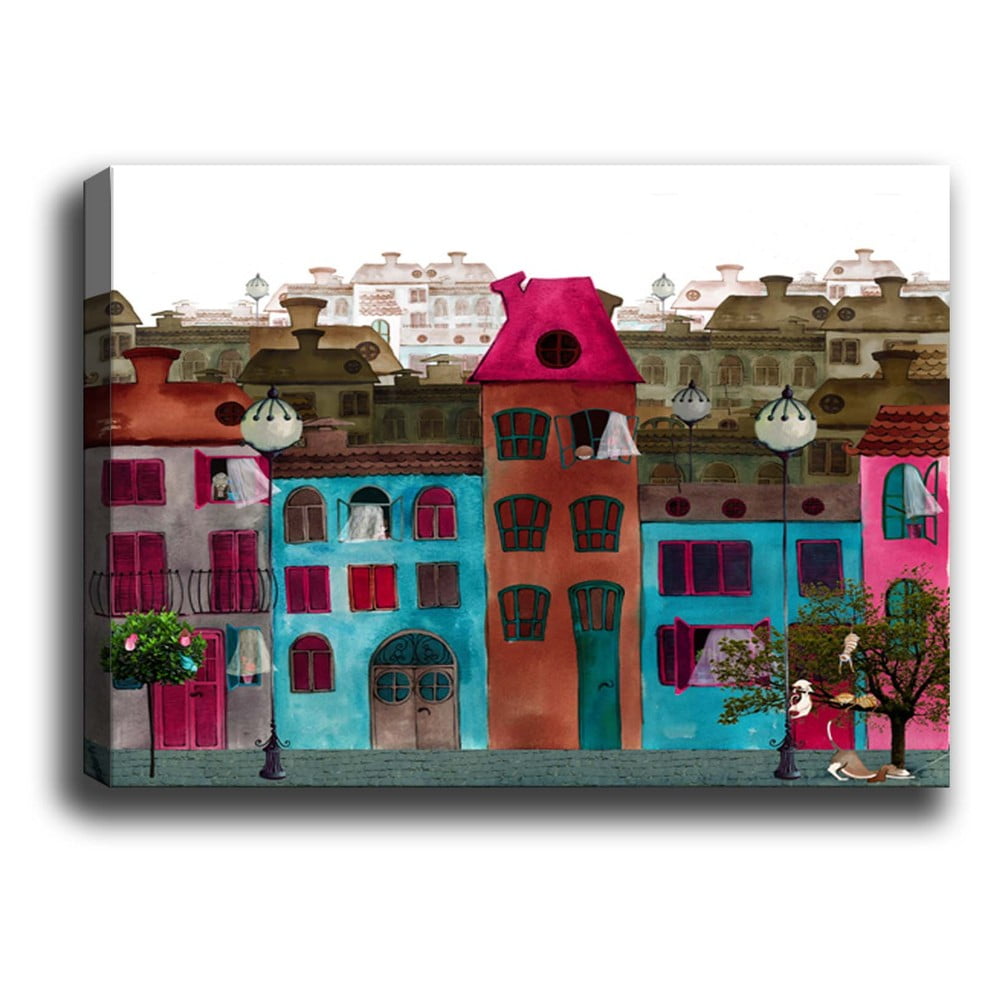 Obraz Tablo Center Colorful Houses, 60 x 40 cm