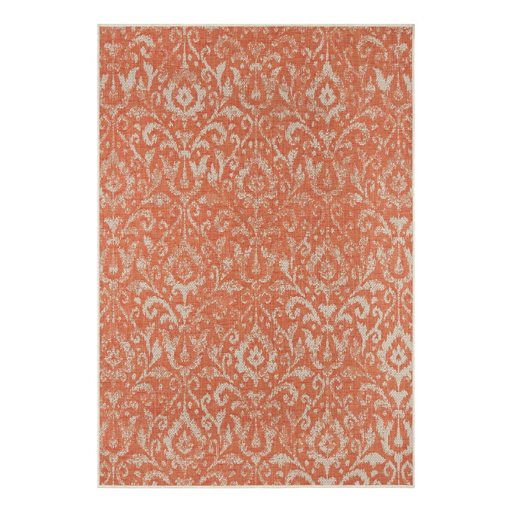 Oranžovo-béžový venkovní koberec NORTHRUGS Hatta, 140 x 200 cm