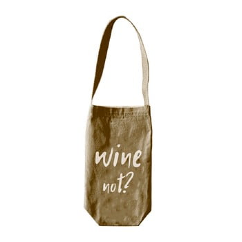 Husă pentru sticla de vin sau șampanie linen wine not, înălțime 30 cm