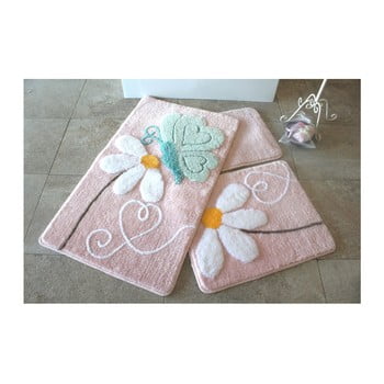 Set 3 covorașe de baie alessia ponte pink