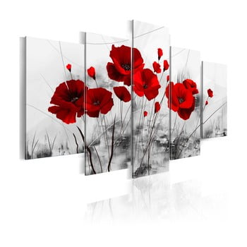 Tablou decorativ pe pânză bimago red miracle 100 x 50 cm
