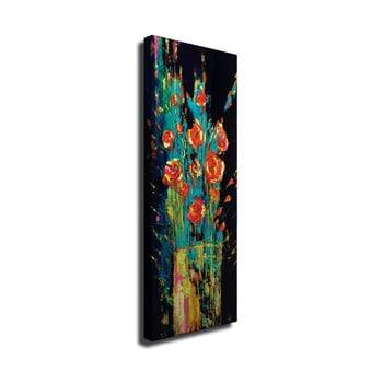 Tablou pe pânză vintage flowers, 30 x 80 cm