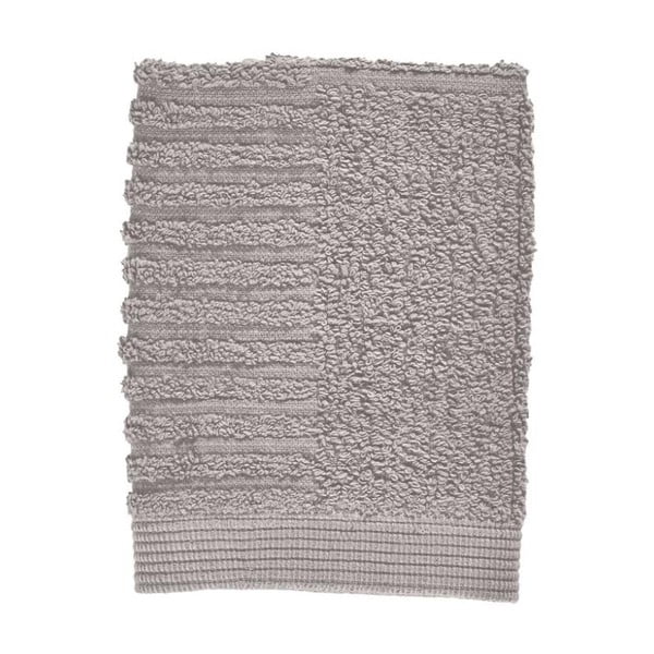 Šedý ručník ze 100% bavlny na obličej Zone Classic Gull Grey, 30 x 30 cm