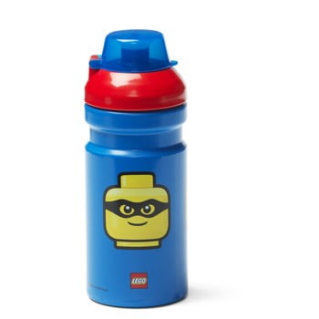 Sticlă pentru apă cu capac roşu lego® iconic, 390 ml, albastru