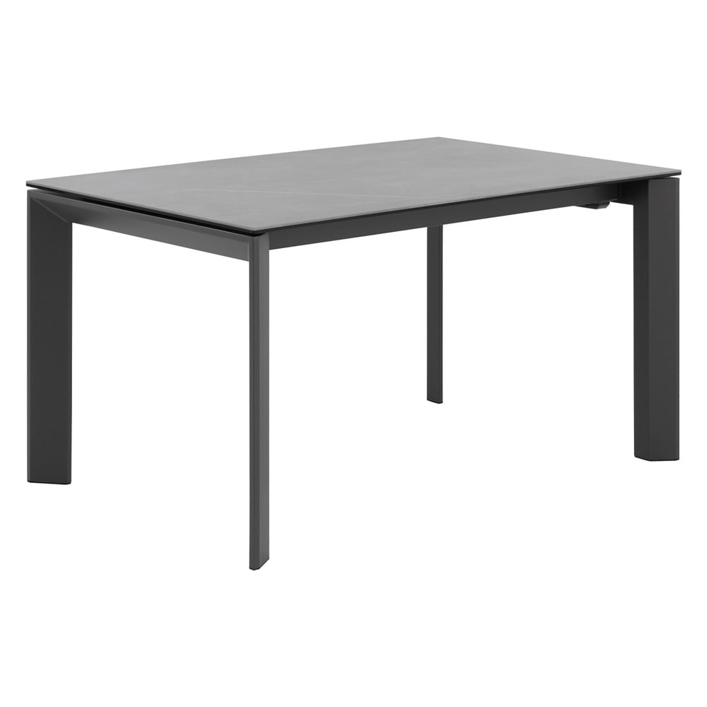Antracitově šedý rozkládací jídelní stůl sømcasa Tamara, 160 x 90 cm