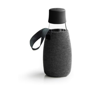 Husă pentru sticlă cu garanție pe viață retap, 300 ml, negru