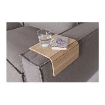 Cotieră flexibilă din lemn pentru canapea woood tray, natural