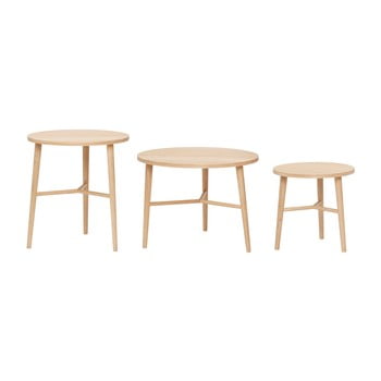 Set 3 măsuțe hübsch naturella