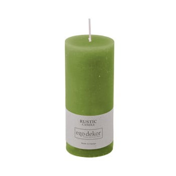 Lumânare baltic candles rustic, înălțime 14 cm, verde