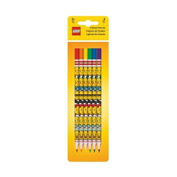 Set 6 creioane colorate lego® iconic