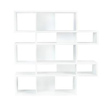 Bibliotecă temahome london, înălțime 160 cm, alb