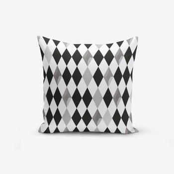 Față de pernă cu amestec din bumbac minimalist cushion covers black white grey elmas, 45 x 45 cm