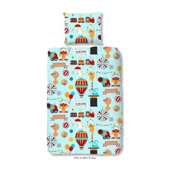 Lenjerie de pat din bumbac pentru copii good morning circus, 140 x 200 cm