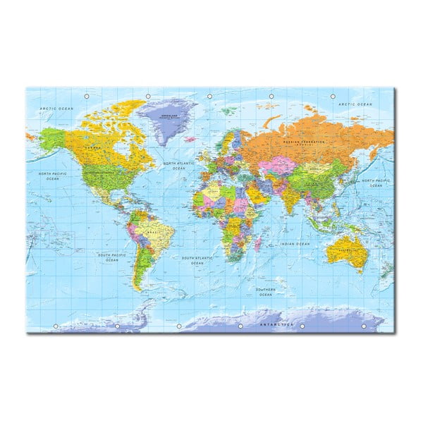 Nástěnka s mapou světa Bimago Orbis Terrarum, 90 x 60 cm