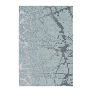 Covor eco rugs marble, 135 x 200 cm, gri - albastru